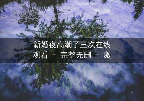 新婚夜高潮了三次在线观看 - 完整无删 - 激情与秘密交织的致命之夜