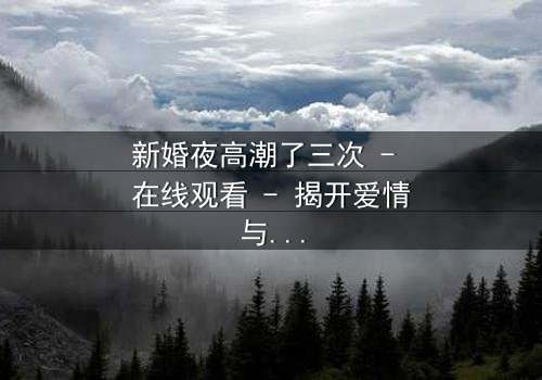 新婚夜高潮了三次 - 在线观看 - 揭开爱情与欲望的终极秘密