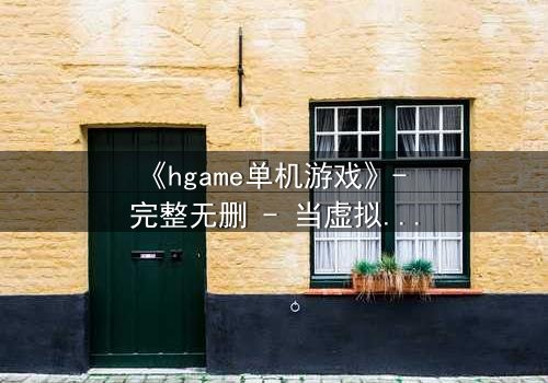 《hgame单机游戏》- 完整无删 - 当虚拟世界吞噬现实,谁才是真正的玩家?