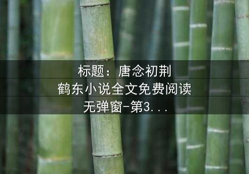 标题:唐念初荆鹤东小说全文免费阅读无弹窗-第3集在线观看 - 真相揭晓,爱恨交织的终极对决