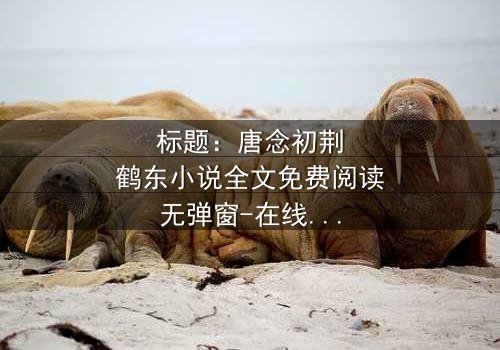 标题:唐念初荆鹤东小说全文免费阅读无弹窗-在线观看完整版 - 揭秘豪门恩怨背后的致命真相