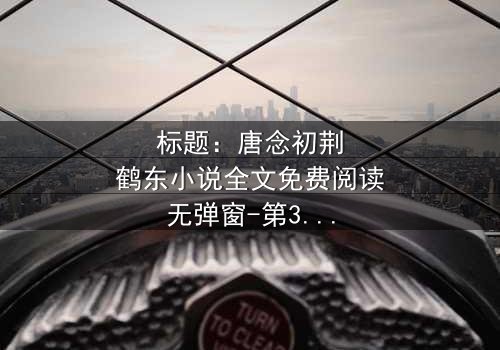 标题:唐念初荆鹤东小说全文免费阅读无弹窗-第3集在线观看 - 一场爱恨交织的致命游戏