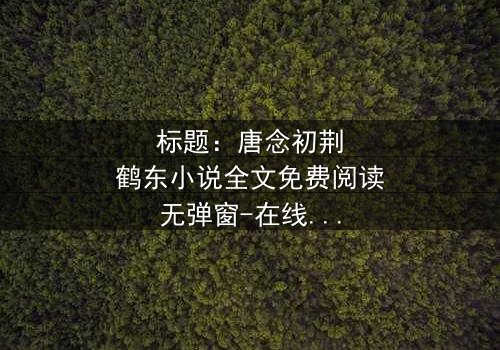 标题:唐念初荆鹤东小说全文免费阅读无弹窗-在线观看完整无删 - 一场爱恨交织的绝命追逐