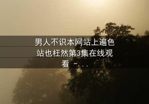 男人不识本网站上遍色站也枉然第3集在线观看 - 揭秘男人必看的终极诱惑!