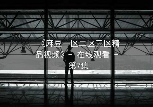 《麻豆一区二区三区精品视频》- 在线观看 - 第7集