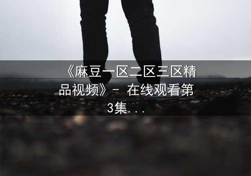 《麻豆一区二区三区精品视频》- 在线观看第3集 - 揭开隐藏的真相与欲望交织的漩涡